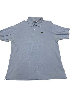 Lacoste Men's L.Blue SS Polo Shirt 100% Cotton Classic Fit Iconic Logo, Sz 6